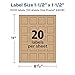 Avery Kraft Brown Square Labels, Sure Feed Technology, 1.5