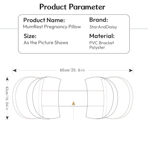 Image of StarAndDaisy Baby Pregnancy Pillow for Women | Maternity Pillow for Pregnancy Sleeping with Cuddle Pillow with Belly Support Adjustable Butterfly Design (Momcare Yellow)