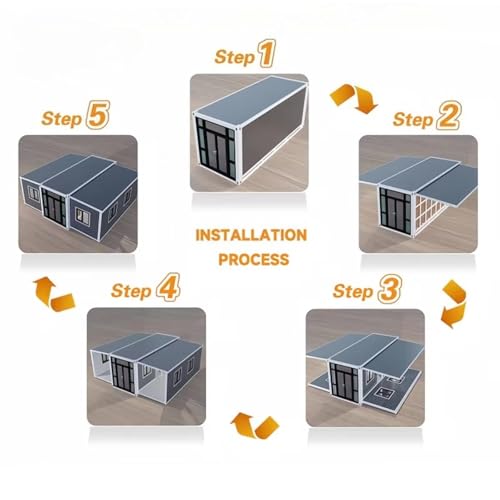 20ft White Modern Tiny House with 2 Bedrooms,1 Full Bathroom & 1 Kitchen - Ready-to-Use Portable Home for Camping,Backyard Retreat & Small Living Needs - Image 8