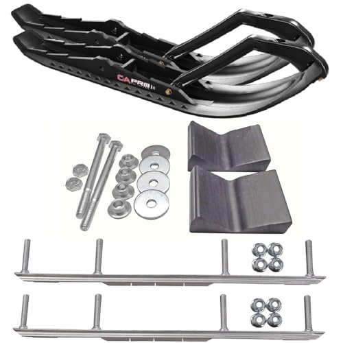 C&A Pro Black TMX Snowmobile Skis w/ 9