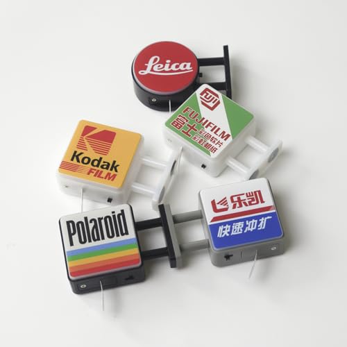 Imanes decorativos retro con luces cálidas y frías miniatura 3