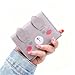 TKFHWTXJH Women's small, cute, slim wallet, suitable for women and girls, featuring a cute rabbit, modern and fashionable style