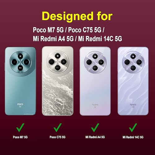 Image of Zapcase Back Case Cover for Poco M7 5G | Compatible for Poco M7 5G Back Cover | Liquid Silicon Magic Case with Camera Protection | Plum