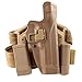 quanlei Quick Tactical Right Hand Paddle Belt Leg Thigh Hard Drop Level 2 Holster for Beretta M9 M92 (Tan)