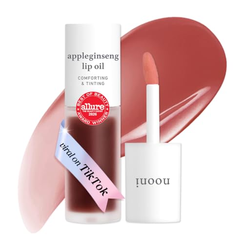 NOONI Korean Lip Oil - Appleginseng - pH Color-Changing Plumping Lip Gloss