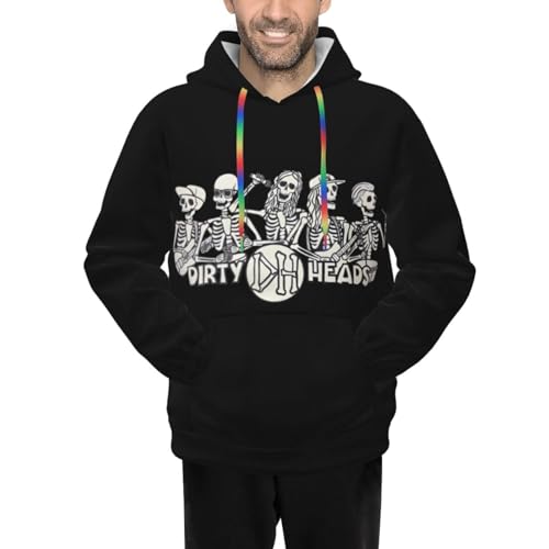 Dirty Band Heads Hoodie Men Sweatshirt Long Sleeve Hoodies Pullover Fashion Drawstring Hoodie With Pocket