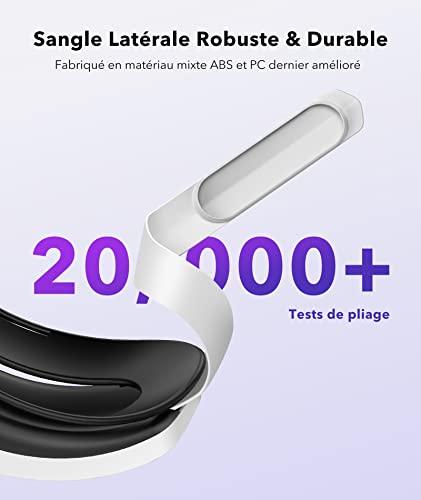 6000 mAh Gurt mit externem Akku für Oculus Quest 2, verstellbar, Ersatzgurt für Quest 2, verbesserte Version – Balancierung des Kopfes in VR Helm Meta - Image 7