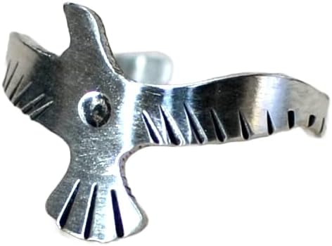 Flying Seagull Sterling Silver Toe Ring or Adjustable Finger Ring