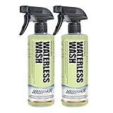Nanoskin Waterless Wash & Shine 32 Oz. (2x16Oz) - Advanced Rinseless Cleaning Spray with Gloss Enhancer and Amplifier | For Paint, Glass, Chrome, Plastic, Metal, Countertops, Desks, Machinery and More