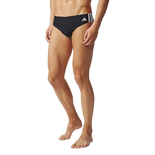 adidas Herren Badehose 3-Streifen, Black/White, 7