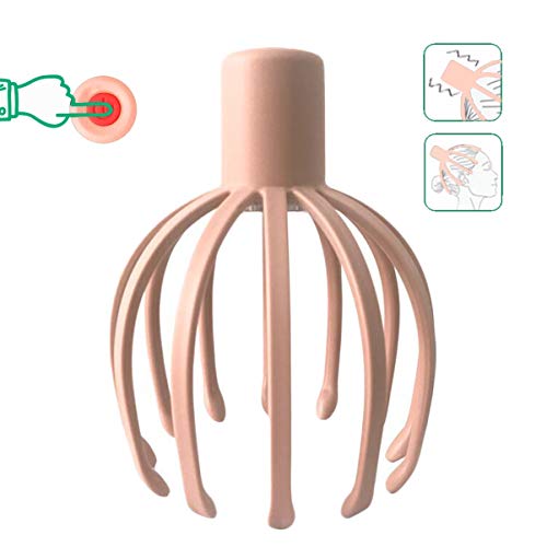 ZHENROG Masajeador eléctrico de cabeza y cuero cabelludo ideal para relax y alivio terapéutico del estrés