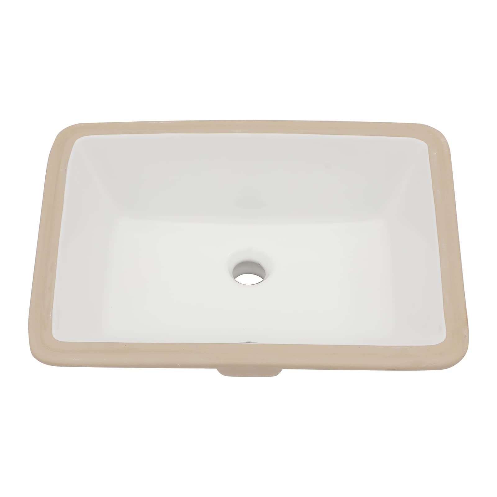 Undermount Bathroom Sink Sarlai 20 x 14.8 inch Rectangular Vessel