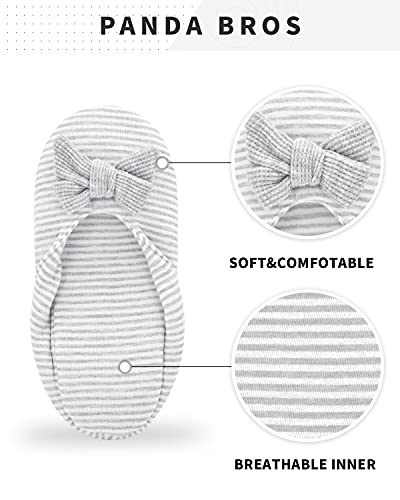 Image of Panda Bros Women's Ballerina House Slippers,Anti-Skid Comfy Warm Ballet Style Slippers