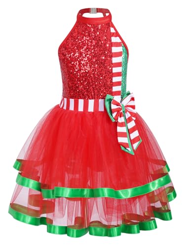 Disfraz de Navidad para niñas con tutú y lentejuelas miniatura 3