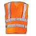Produktbild Uvex Protection Active Flash Arbeitsweste - Warnorange Unisex-Sicherheitsweste - Aktives Lichtleitersystem L