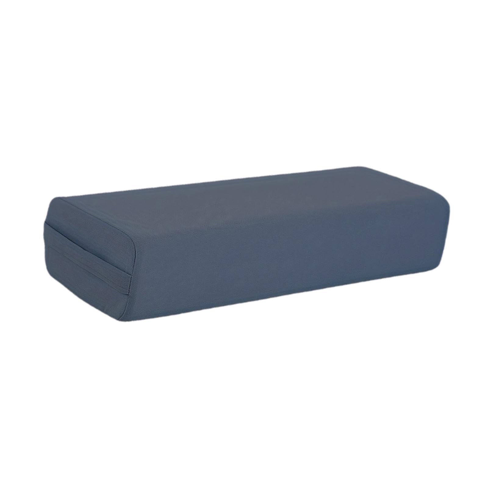 #N/A/a Cojín de con Funda extraíble, Transpirable, Rectangular y asa para meditación y relajación, Azul Oscuro