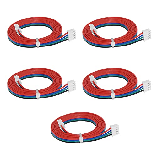 OUYZGIA Stepper Motor Cables Stepper Motor Wire XH2.54-4 Pin to PH2.0-6 Pin 1000mm Stepper Motor Cable for 3D Printer Nema 17 Stepper Motors-5PCS