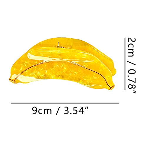 Banana Claw Clips,Cellulose Acetate Hair Clips,Small Claw Clips For Women #TOP1