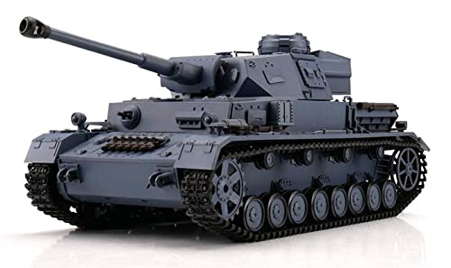 Torro 1:16 RC czołg PzKpfw IV AUSF. F2 szary BB+IR (łańcuchy metalowe)