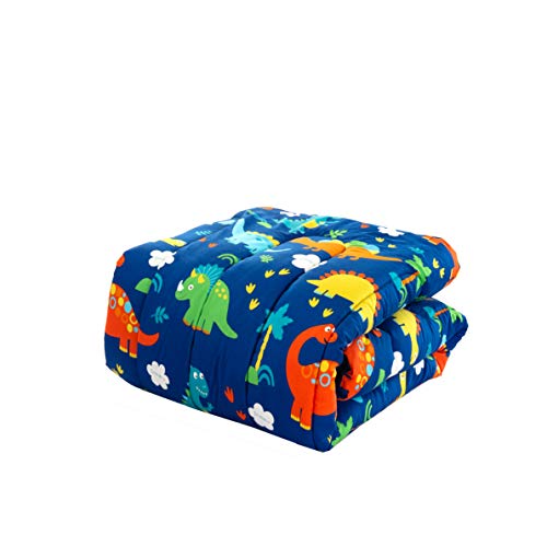 8 Piece Full Size Kids Boys Teens Comforter Set Bed In Bag With Shams, Sheet Set And Decorative Toy Pillow, Dinosaur Print Blue Green Boys Kids Comforter Bedding Set W/Sheets, Full 8Pc Dinosaur #TOP1