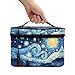 Flashideas Van Gogh Starry Night Large Capacity Travel Toiletry Bag Multifunctional Zipper Makeup Organizer Makeup Bag for Purse Toiletry Bag for Skincare Makeup Organizer Bag