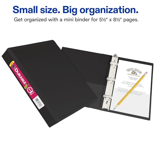 Avery Mini-langlebig View Binder für 14 x 21,6 cm Seiten 1 Inch schwarz