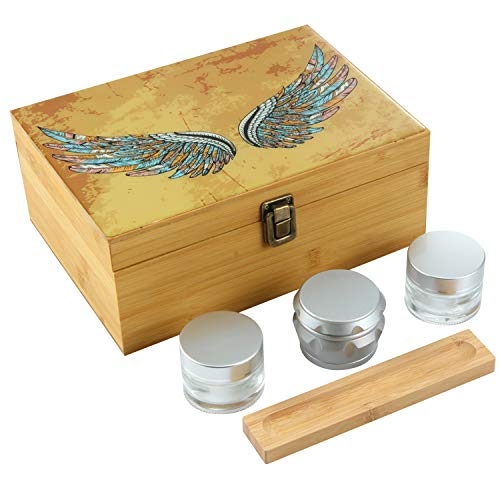Ornate Ocean Handmade XLarge Stash Box Combo - Storage for Herbs and Accessories
