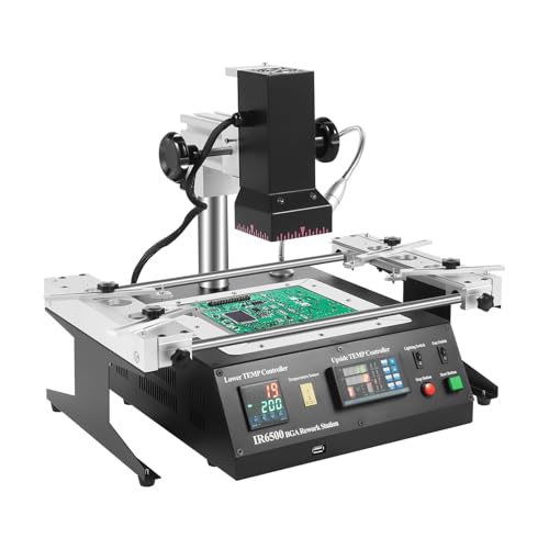 Estación de retrabajo BGA infrarroja IR, estación de Soldadura BGA de 2300 W con Sensor de Temperatura, Soldador de estación de reflujo, estación de Soldadura con Pantalla LED, para Placa de Servido