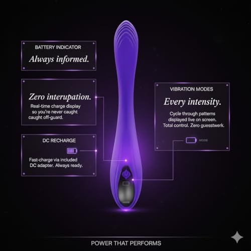 Image of Zyllion Digital Bendable Personal Body Massager - Flexible Neck & Shoulder Massage Wand, Powerful Handheld Electric Massager, Purple