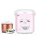 Produktbild Mini Reiskocher (1,0 Liter), Kochen, Aufwärmen, Erhitzen, mit Schüssel, Dampfplatte, Mini und tragbar kann als Lunchbox verwendet werden rose