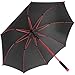 Produktbild iX-brella XXL Stockschirm Fiberglas Golf Automatik Schwarz - Rot