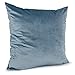 Funda de cojín de terciopelo azul petróleo, 40 x 40 cm, sin relleno