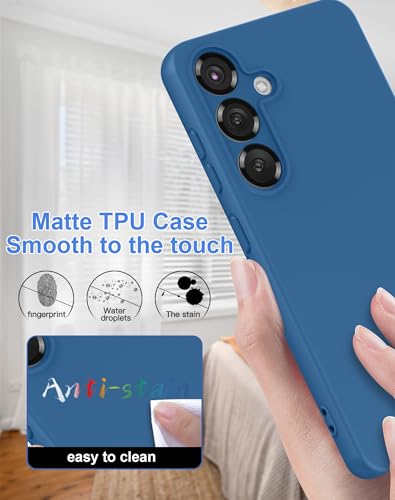 Coque Samsung Galaxy S25 silicone liquide bleu Foluu
