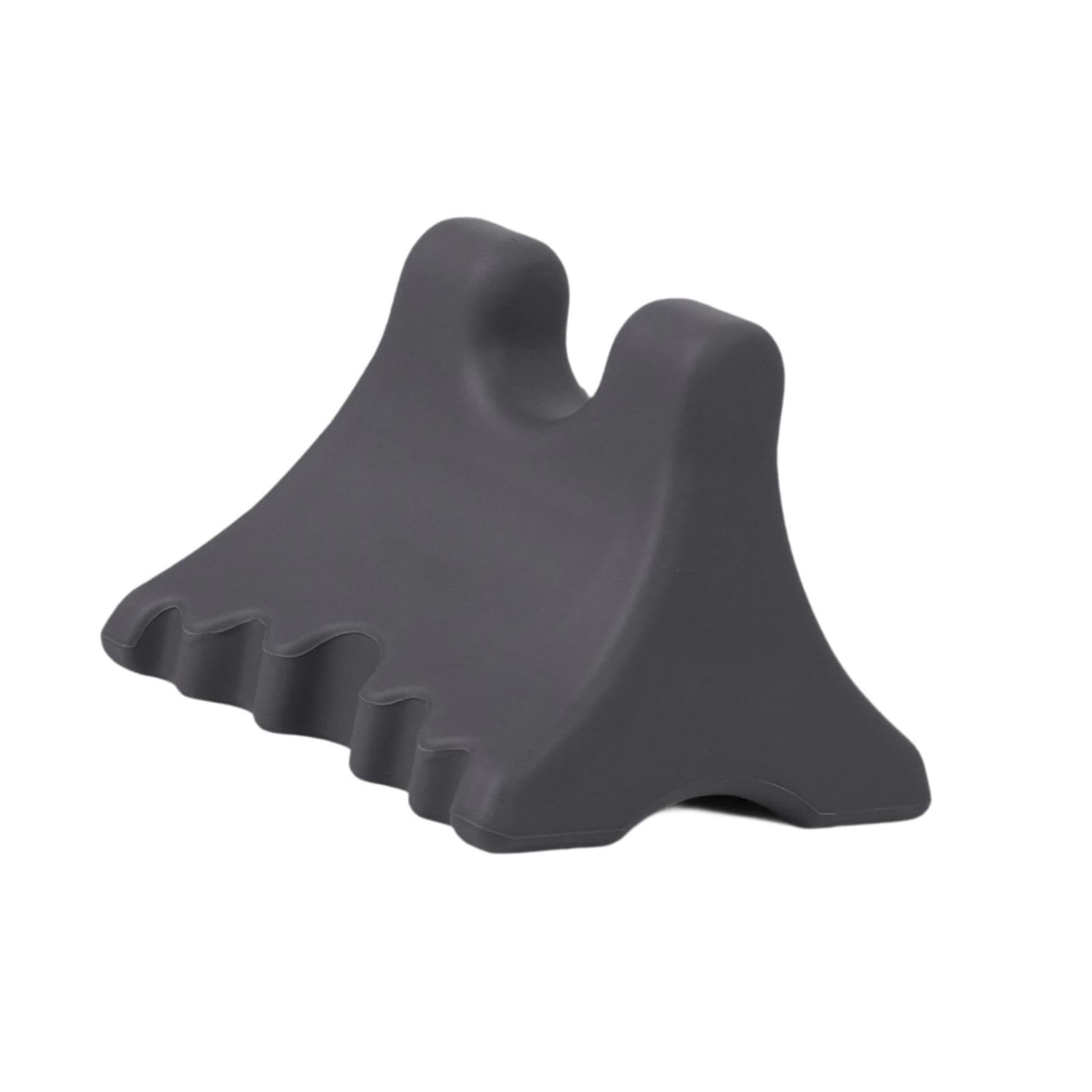 Herramienta masaje para cuello, espalda y cuerpo, masaje profesional, fácil usar, portátil, ergonómica y multiusos, Gris