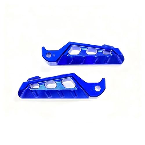 Kemy's バイク用 フットペグ 滑り止め フットペグ ステップ 可倒式 アルミ 対応車種 YAMAHA XMAX250 17-25年式 オートバイ フットレスト ペタル (ブルー)