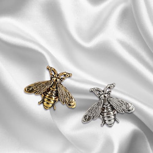 Image of Retro Cute Bee Brooch Pin Set Vintage style Animal Lapel Brooches Novelty Funny Pins Fashion Jewelry Suit Brooches Accessories for Women Men