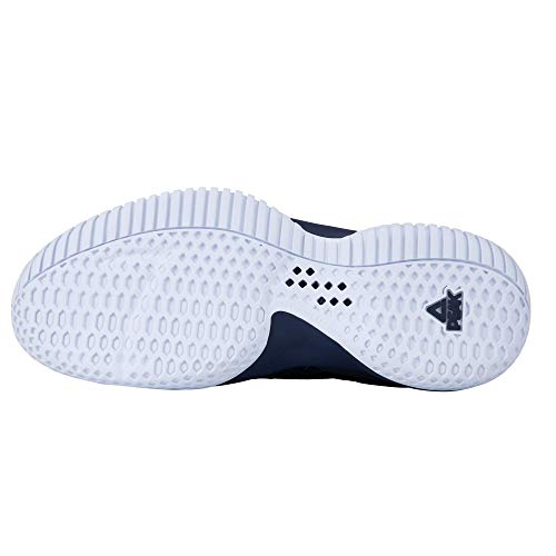 PEAK High Top Mens Basketball Shoes Streetball Master Breathable Non Slip Outdoor Sneakers Cushioning Workout Shoes for Fitness Navy Blue