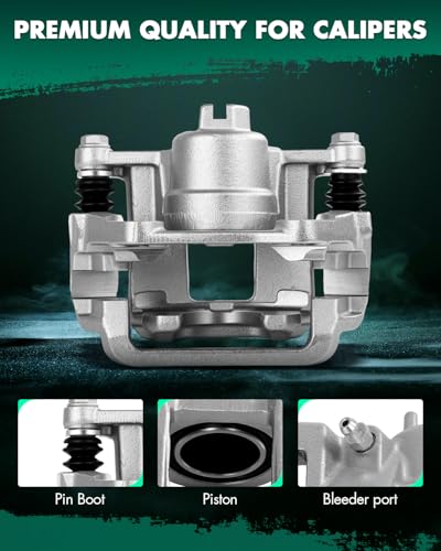 Image of SCITOO 19B6447 Rear Left Disc Brake Caliper Assembly w /Bracket For Honda For Odyssey 2011-2017
