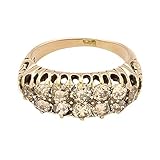 Hochwertiger starker Damenring, ideales Geschenk für eine Dame. Aus 9 Karat Gelbgold und Ringgröße N 1/2