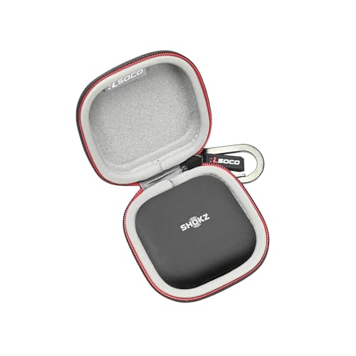 RLSOCO Etui do SHOKZ NOWE OpenFit 2+/2/OpenFit Air Słuchawki Otwarte | ochronna osłona zderzaka z karabińczykiem,Wodoodporny, Odporny na wstrząsy, Pyłoszczelny(Tylko Etui) - czarny
