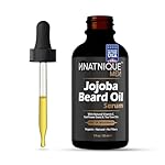Men Jojoba Beard Oil Serum with Natural Vitamin E, Sunflower Seed & Tea Tree Oils. Organic, Pure, Natural, No Fillers. Beard Conditioner for Softening, Moisturizing, Itch & Dandruff Free 1 Oz