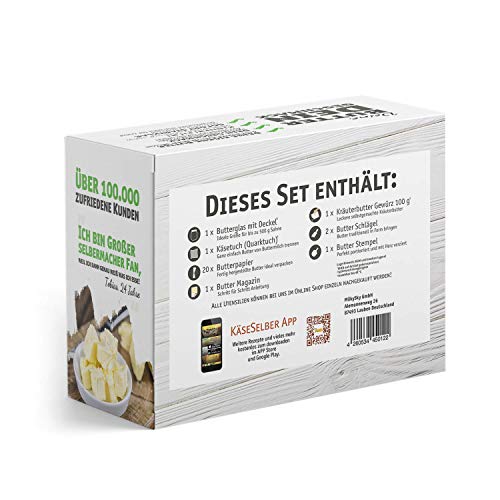 Foto von Butter und Buttermilch selber Machen - Set (Schritt für Schritt Anleitung)