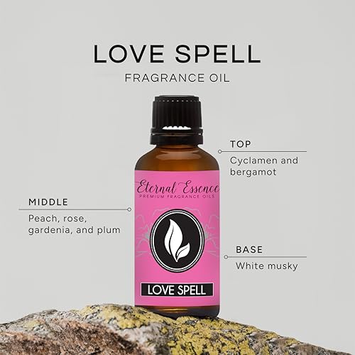 Image of Eternal Essence Oils Love Spell Type Premium Fragrance Oil 30ml - for Candle, Soap Making, Aromatherapy, Diffusers, Home Care & Humidifiers