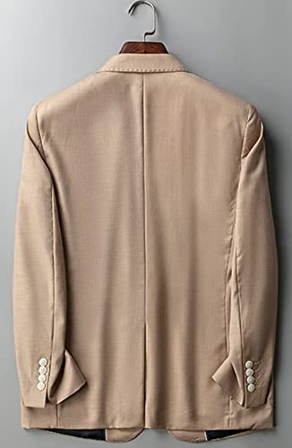 Blazer en lin à un bouton coupe ajustée et revers en pointe - 2