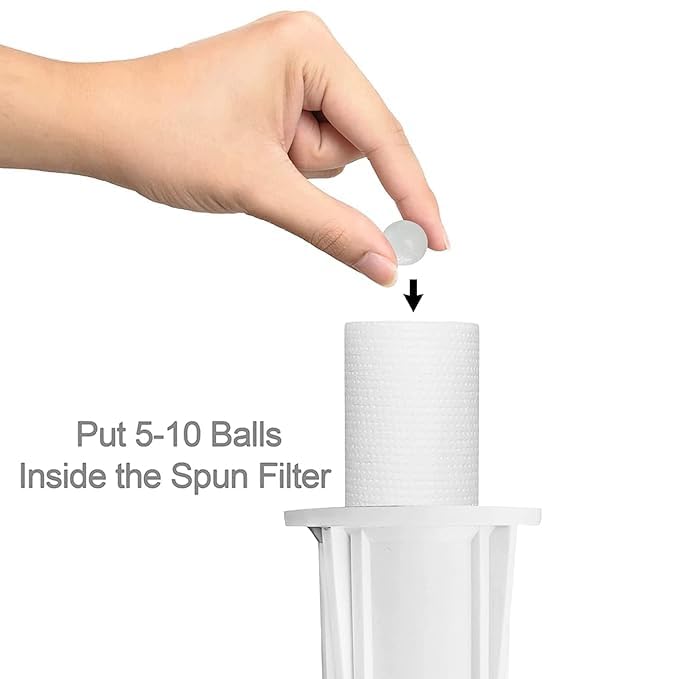 Image of FILOX RO Antiscalant Balls | 100 Pcs White | Converts Hard Water to Soft | Protects RO Membrane & Prevents Scaling | Universal Fit for Domestic RO Purifiers