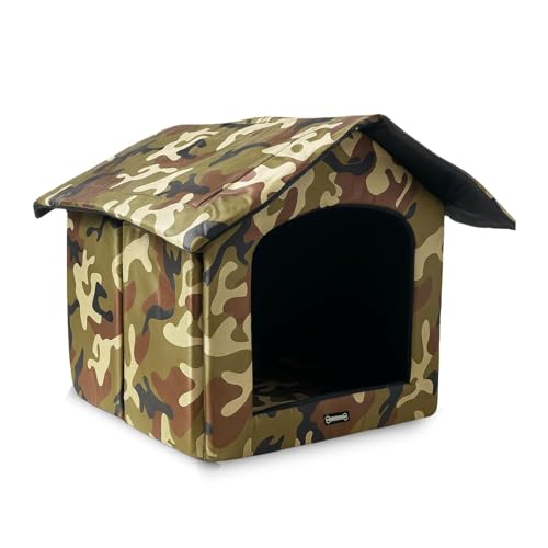 Image of Foodie Puppies Soft & Light Weight Designer Luxurious Foldable Pet Tent /Kennel /House /Hut for Cats /Kitten /Puppies & Dogs (Hut, 44 x 43 x 45 cm) (Small)