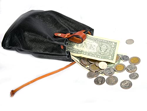 Hulara Genuine Cowhide Leather Drawstring Shell Pouch Shotgun Ammo Storage Rifle Ammunition Shell Bag Cartridge Holder for Shotgun Shells3