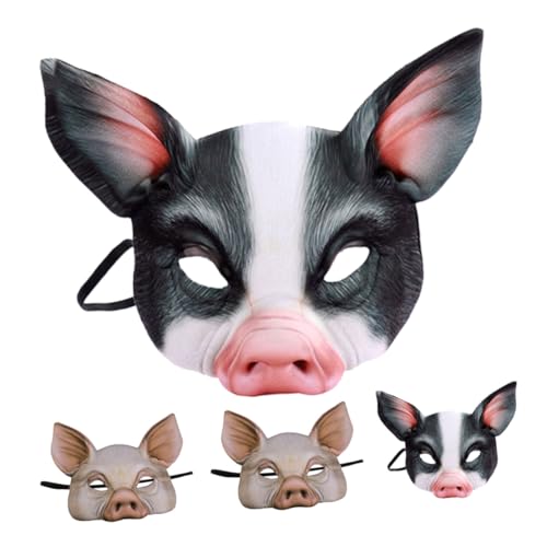 Masque de cochon mignon pour s'amuser en famille lors des fêtes à thème