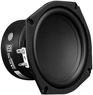 1Pcs 5.25 Inch Woofer Speaker, 4 8 Ohm 50W Bass Long Stroke Sound Speaker Driver Low Frequency Loudspeaker Subwoofer DIY (Color : 4 Ohm Speaker, Size : 5.25")