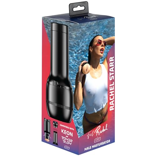KIIROO Stroker Homme Feel Rachel Starr - Masturbateur Moldé sur Corps Réel - Vagin Artificiel Ultra-Réaliste - Matière Peau Douce - Compatible KEON & PowerBlow
